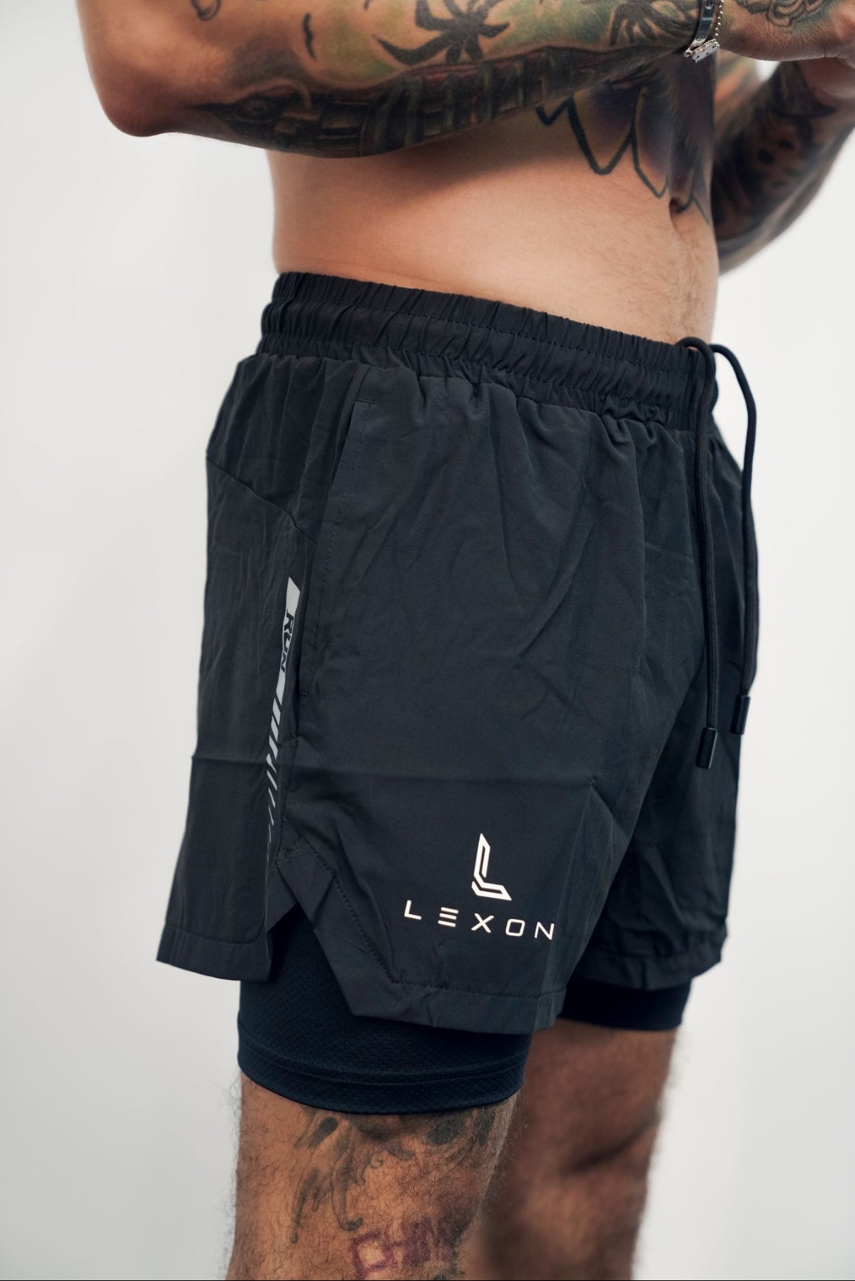 Running double layer shorts 6”