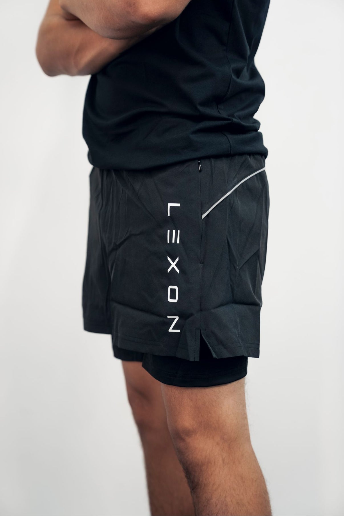 Training Brand Double Layer Shorts 6" ( kids )