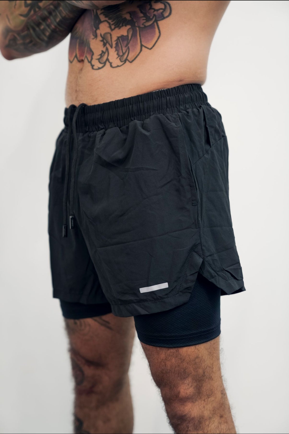 Running double layer shorts 6”