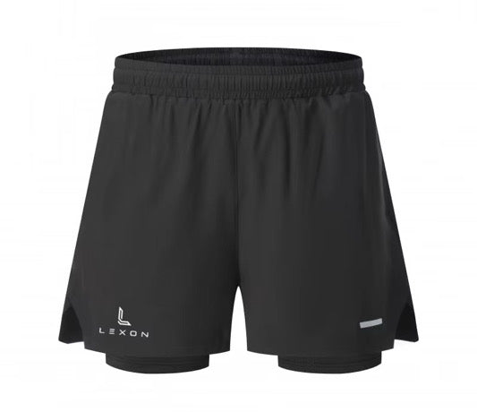 Running double layer shorts 6”