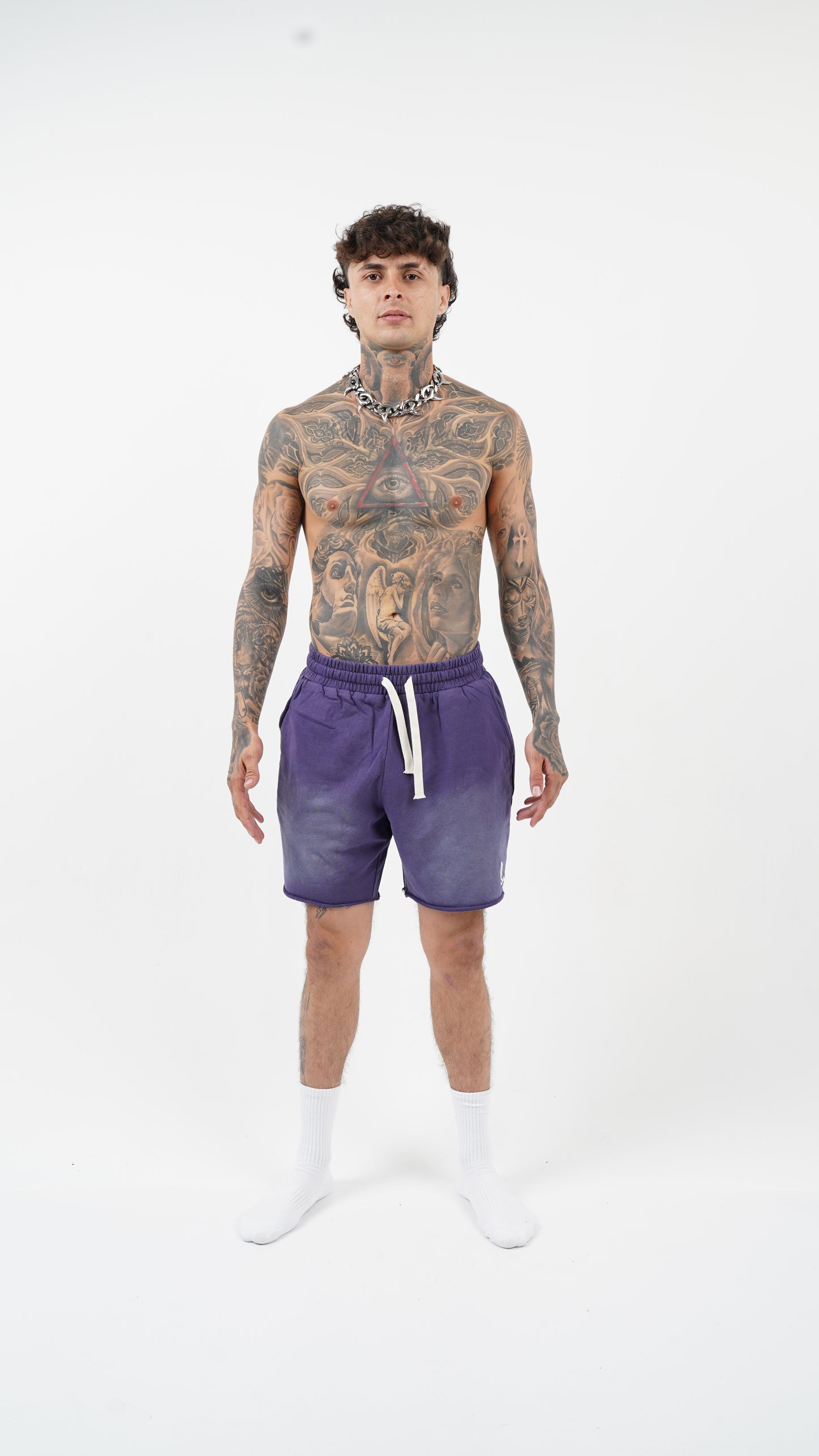 French Terry Washed Shorts