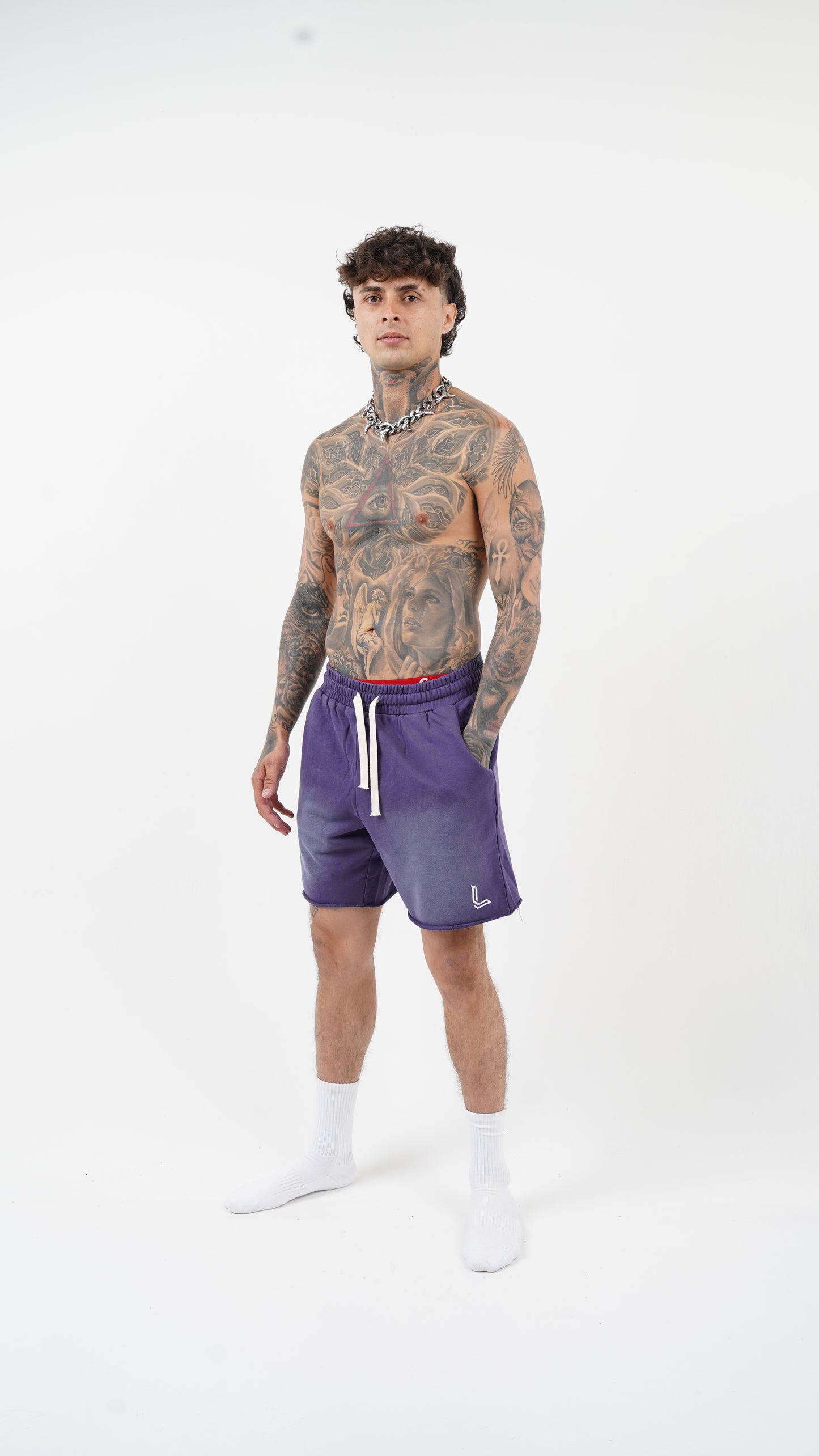 French Terry Washed Shorts