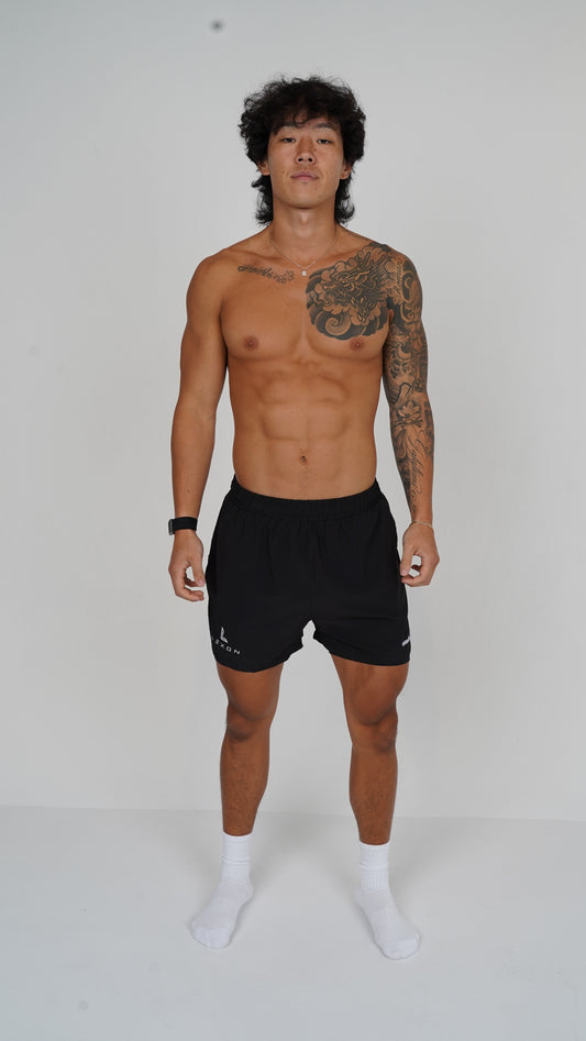 Running double layer shorts 6”