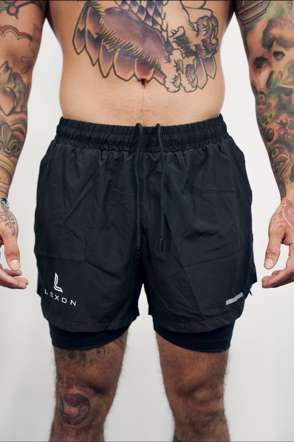 Running double layer shorts 6”