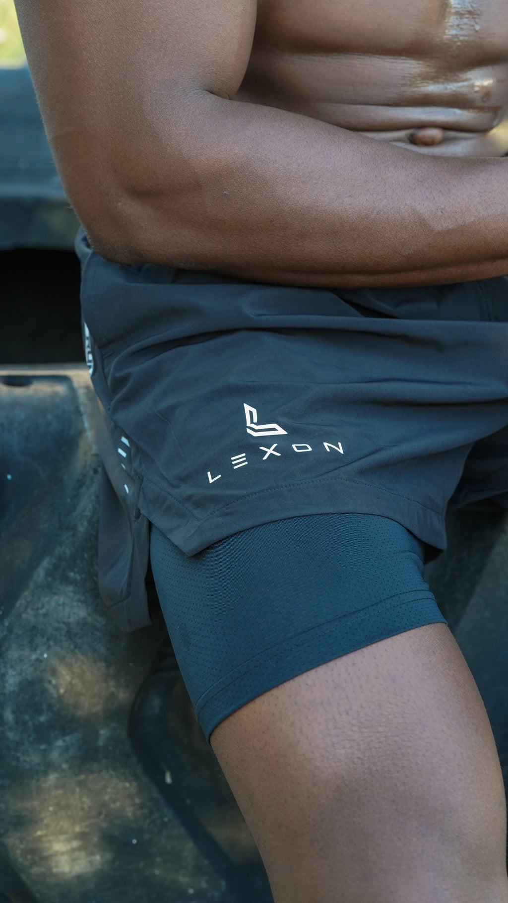 Running double layer shorts 6”